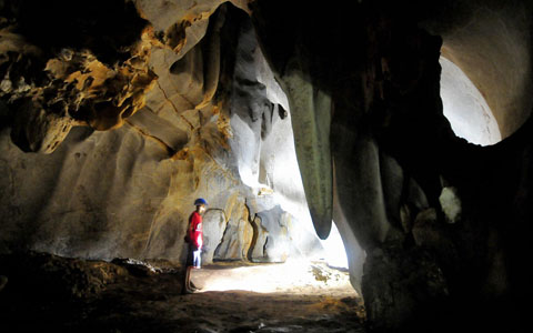 Explore the local caves